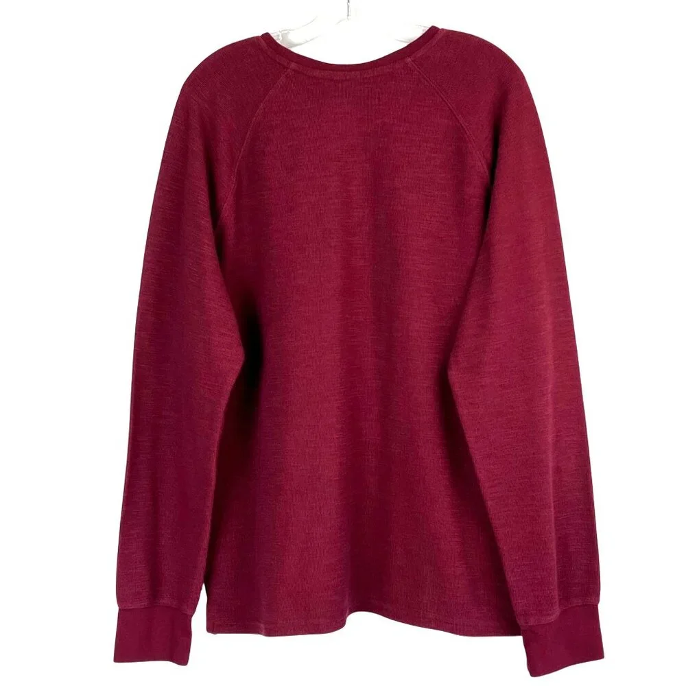 Goodfellow &Co Mens Burgundy Long Sleeve Sweatshirt XL Cotton/Poly Blend EUC